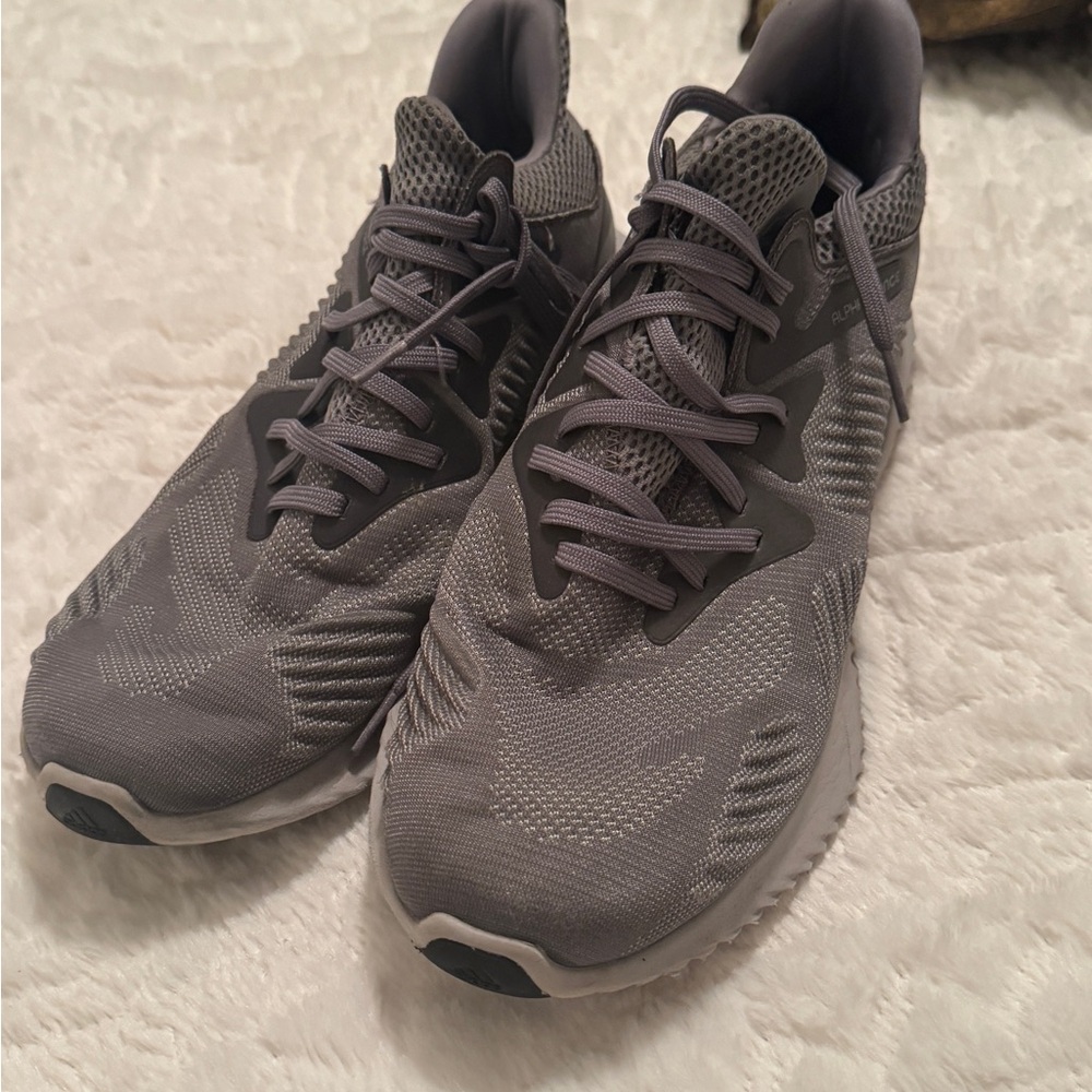 Adidas Men's AlphaBoost Gray Running Shoes